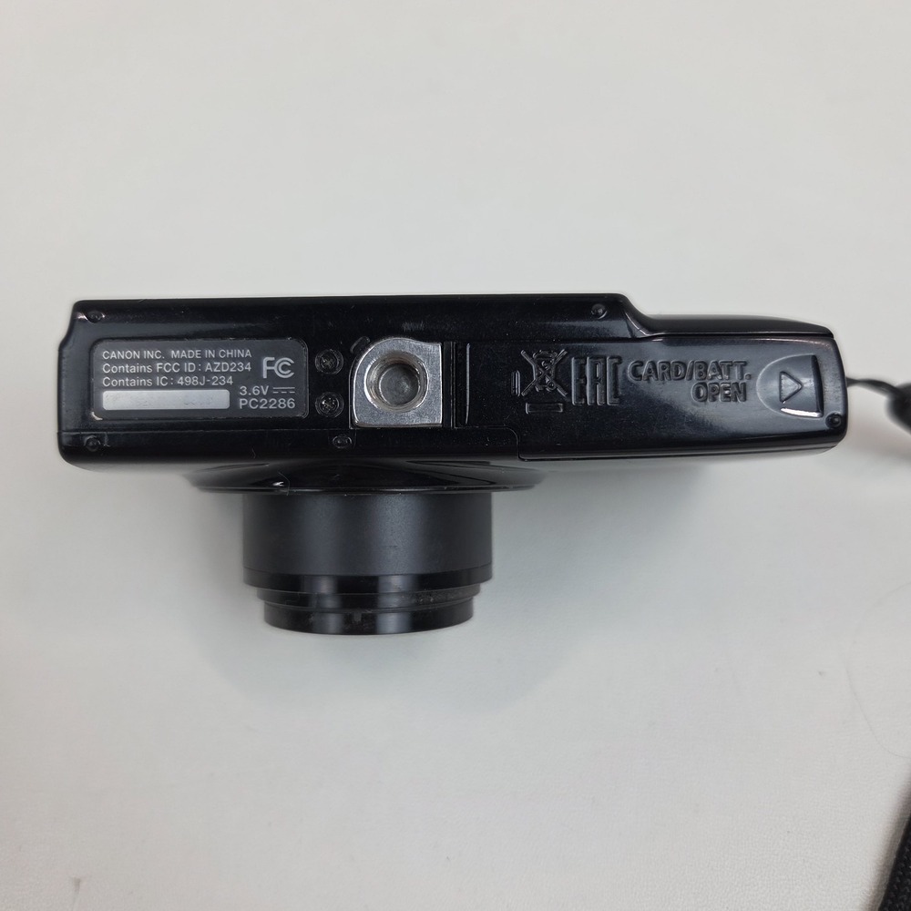 Canon Powershot ELPH 190 IS 10x Digital Camera Black Broken Cracked Display - Picture 10 of 16